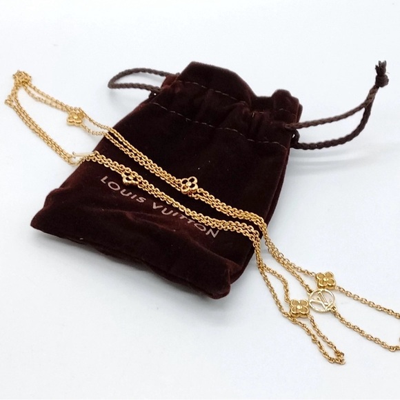 Louis Vuitton Jewelry - ✨🛍️ Louis Vuitton Gold Flowerful Necklace